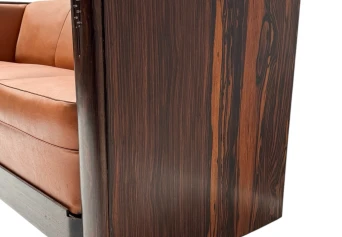 Art Deco Amsterdamse School Bench by Daniêl van Dorp for Gebroeders Reens